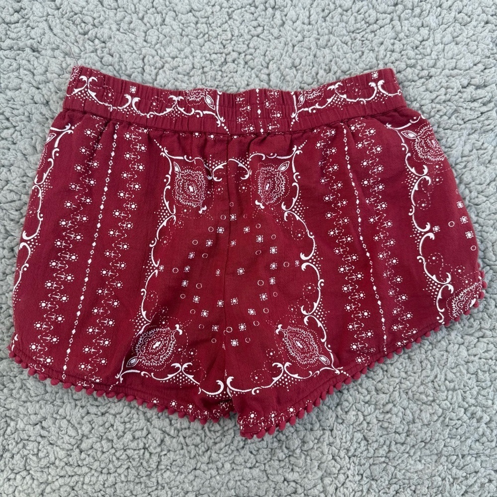 Madewell Red Paisley High Waist Shorts - Picture 5 of 6